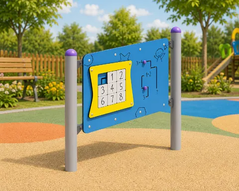 Tablica edukacyjna urządzenie na plac zabaw