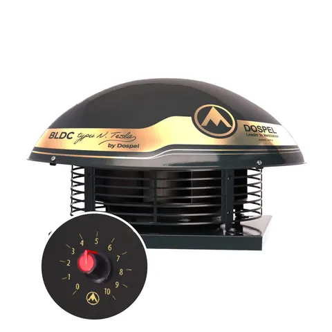 Wentylator dachowy WD II z silnikiem Tesla