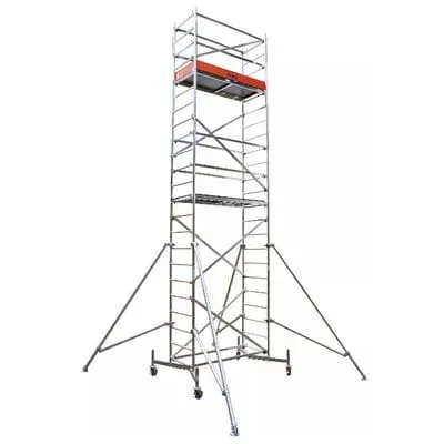 Aluminiowe rusztowanie jezdne ClimTec Krause wysokość robocza do 7 m