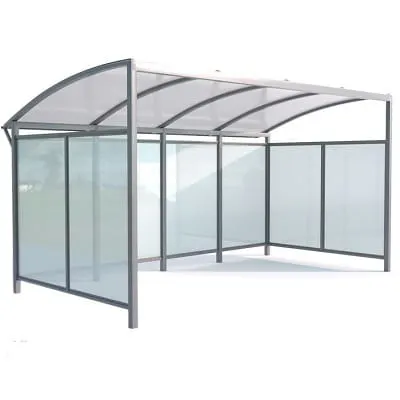 Stalowa wiata rowerowa "PERŁA" zabudowana na 10 rowerów 420cm