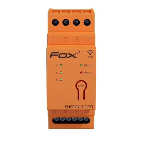 Monitor-licznik zużycia energii elektrycznej 3-fazowy(3F+N) 100A z wbudowaną anteną wewnętrzną WI-FI; WI-MEF-3-OPTI-100, F&F FILIPOWSKI