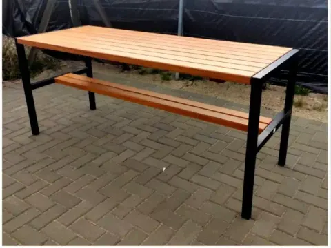 Stół stalowy barowy tarasowy miejski Hana