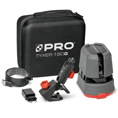 Laser krzyżowy TYXER 180G PRO opcjonalnie ze statywem