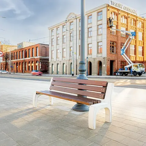 Ławka betonowa miejska Pula