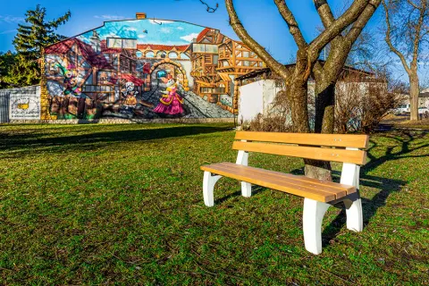 Betonowa ławka parkowa Mira