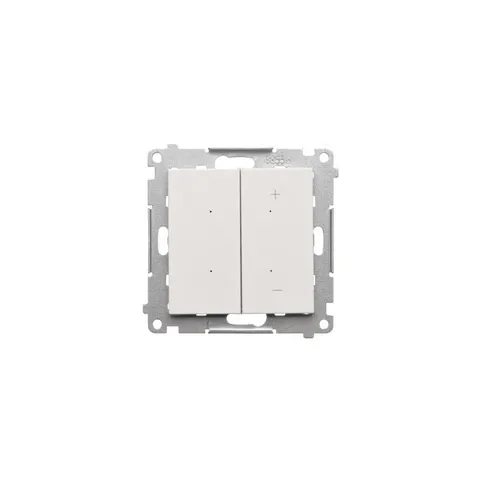 SIMON55 Ściemniacz do LED ściemnialnych, klawiszowy, 15-200 W, 230 V (moduł); Biały mat
