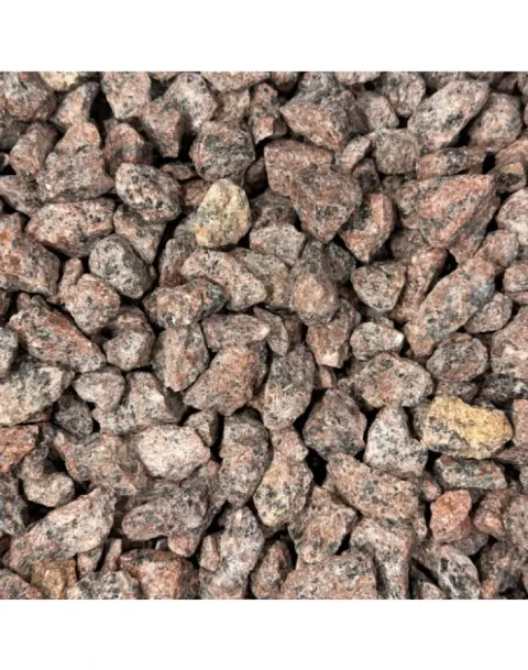 Grys Granito Rosso 8-16 mm 20 kg dekoracyjny kamień ogrodowy czerwony