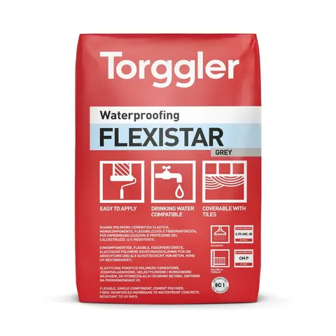 Torggler FLEXISTAR – elastyczna polimerowo-cementowa zaprawa hydroizolacyjna