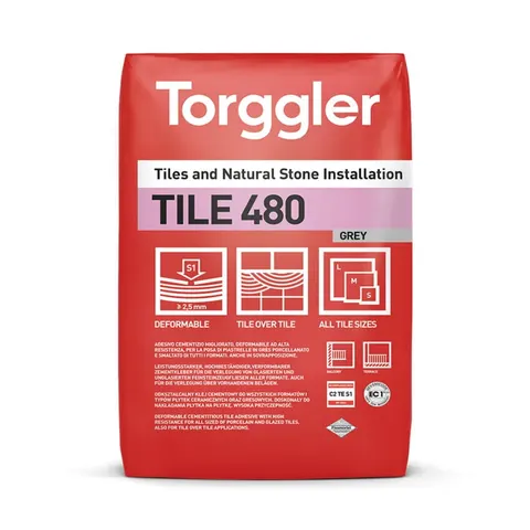 Torggler TILE 480 szybkoschnący elastyczny klej cementowy do płytek gres kamień ceramika