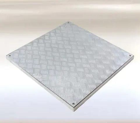 Pokrywa włazu System PRO-RI, aluminiowa blacha ryflowana