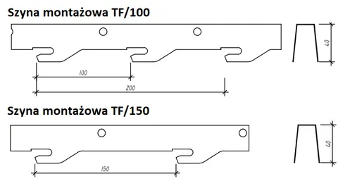 Sufit metalowy listwowy OMEGA-F konstrukcja nośna
