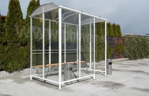 Wiata palarnia KARO 1,55 m metalowa konstrukcja wąska