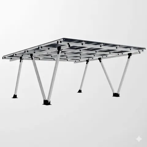 Carport X2 - 2 miejsca z panelami fotowoltaicznymi