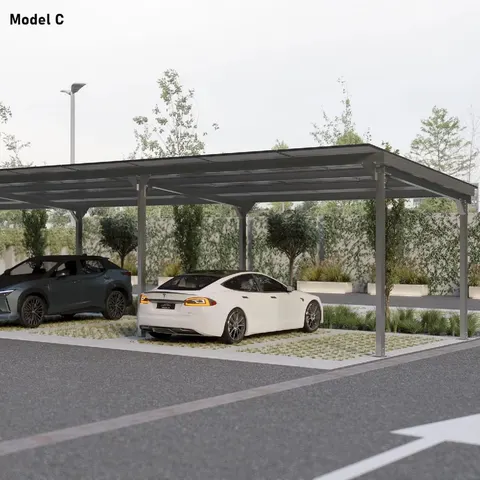Carport fotowoltaiczny modele C, X, Y