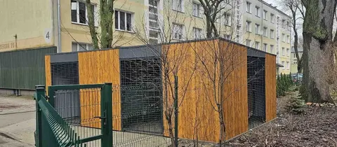 Duża pełna wiata śmietnikowa MODERN