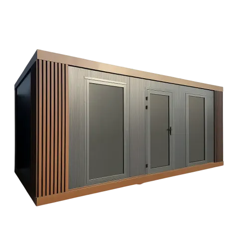 Pawilon handlowy 6×2,8 z witrynami