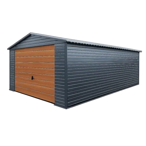 Garaż blaszany 4 x 6 m dwuspadowy