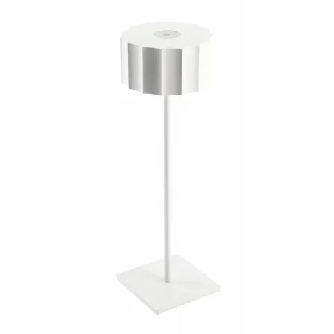 Lampka stołowa AZELIA, LED, 2,5W, 200lm, 5 VDC, 1A, 4000K, bateria 4000mAh, dimmable, biała