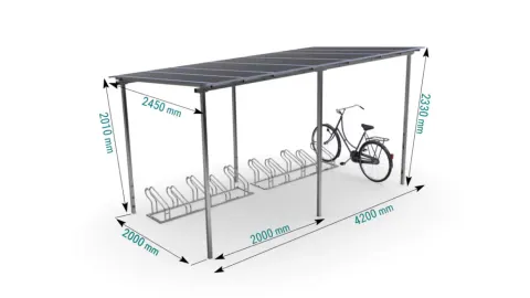 Wiata na rowery Skyflat S2 Light
