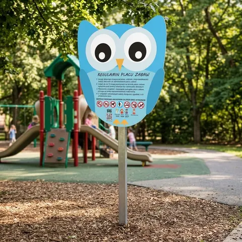 Tablica plac zabaw regulaminowa PARK 0907