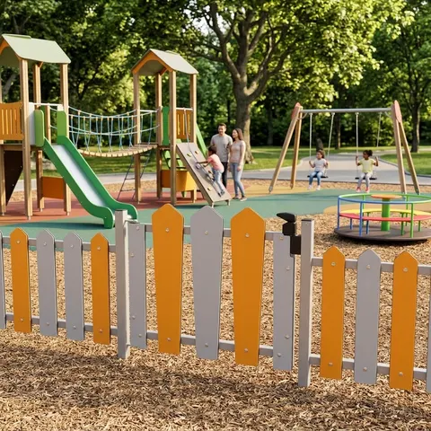 Kolorowa furtka ogrodzeniowa dla dzieci PARK