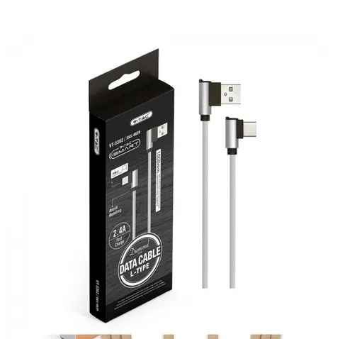 Przewód USB Typ C 1m szary (Diamond Series); 8639, V-TAC