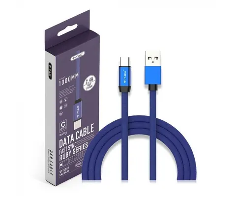 VT-5342 Przewód USB Typ C 1m NIEBIESKI