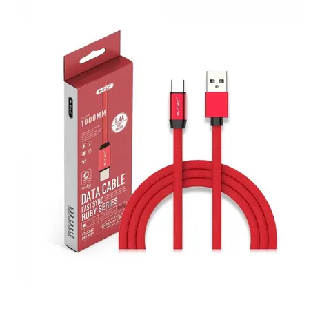 Przewód Micro USB 1m typ-c ZŁOTY (seria platinum) VT-5334