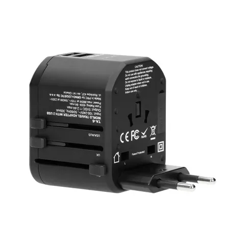 GOworld uniwersalny adapter podróżny do ponad 200 krajów świata, 100-240V, 8A