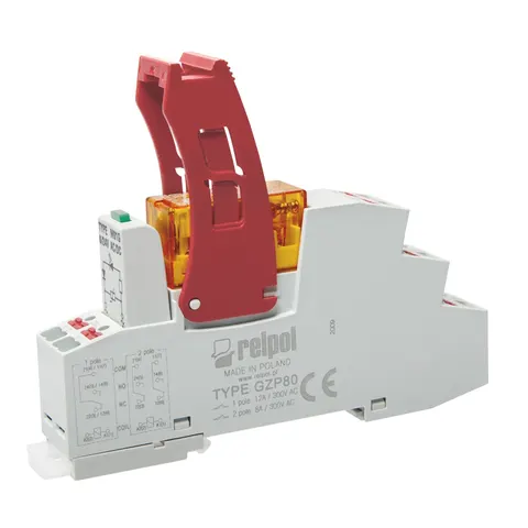 Przekaźnik interfejsowy Push-in 2P 8A 24VAC AgNi, PI84-024AC-M91G-PS-2012-01; 864991 RELPOL