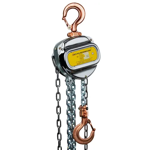 Wciągarka ręczna łańcuchowa iskroodporna DELTA SPARKLESS Strefa ATEX 2 - 1T