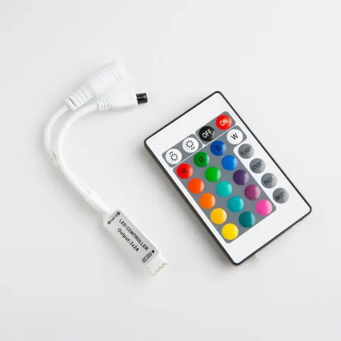 Sterownik LED RGB 24 przyciski IR 72W