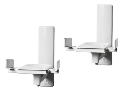 BT77 - Dwa uchwyty ścienne do głośników, max. 25 kg. Białe. B-Tech