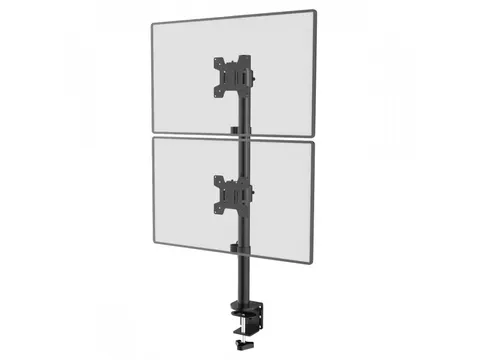 MAC 966 - Uchwyt do 2 monitorów 10-27", max. 2x9kg. Wysokość 80 cm