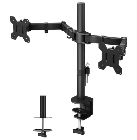 LCD-382-D Uchwyt do 2 monitorów 13-27", max. 2x10 kg. Techly.it