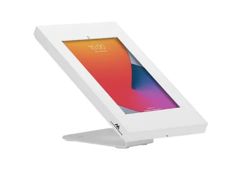 MAC 475W - Stojak reklamowy do tableta, Apple/Samsung 9,7-11" kąt 30° kolor biały