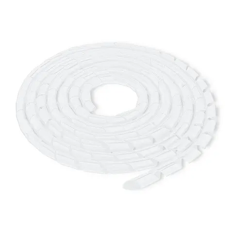 52264 - Spiralna osłona kabli, długości 200 cm. Bezbarwna. Qoltec