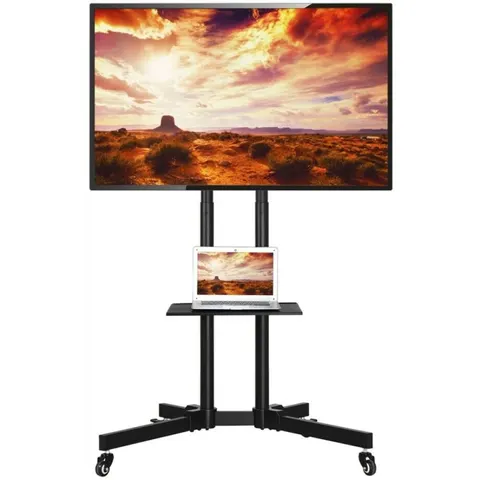 TR216T - Stojak mobilny do TV 37-70". Wysokość 150 cm. Techly.it