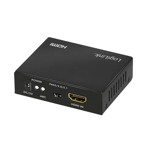 HD55 - Ekstraktor audio HDMI, 2CH/5.1CH, SPDIF, 3,5 mm, 4K/60 Hz, HDR, CEC, ARC. LogiLink