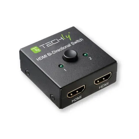 HDMI-22BI2 - Switcher, Przełącznik HDMI 2x1 lub 1x2, Dwukierunkowy. Techly