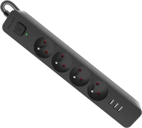 SFS 135 - Listwa zasilająca 4gn 230V / 3x USB Charger, kabel dł. 5 m Defender