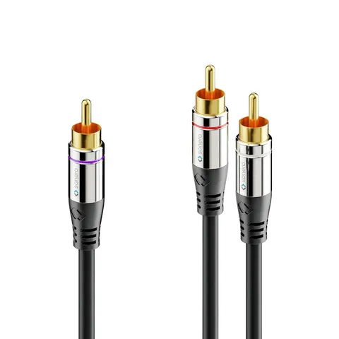AC900 - Kabel do subwoofera RCA na 2xRCA, 5m. Sonero Premium