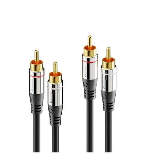 AC700 - Kabel Stereo Cinch 2xRCA / 2xRCA, długości 2 m. Sonero Premium