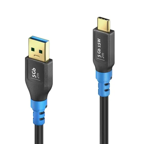 U320 - Kabel USB 3.2 (Gen1x1) USB-C/USB-A 3A/5V/15W 5Gbps, długość 2 m. PureLink