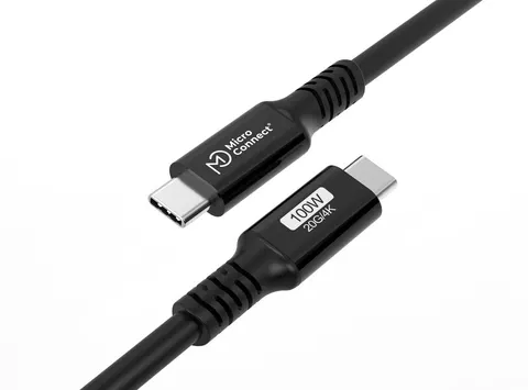 USB3.2CC- Kabel USB-C Premium, 100W, 20Gbps, 4K60Hz, 5m. MicroConnect