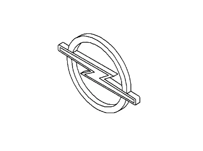 Emblemat tylnej klapy Opel