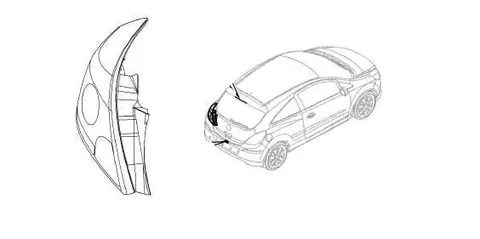 Lampa tylna prawa Opel Corsa D 3 drzwiowa