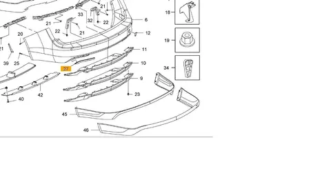 Odblask zderzaka tylnego Opel Insignia prawy