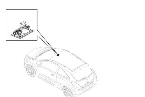 Lampa sufitowa przednia Opel