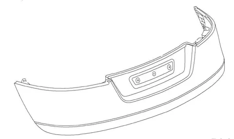 Nakładka klapy tył Opel Insignia st